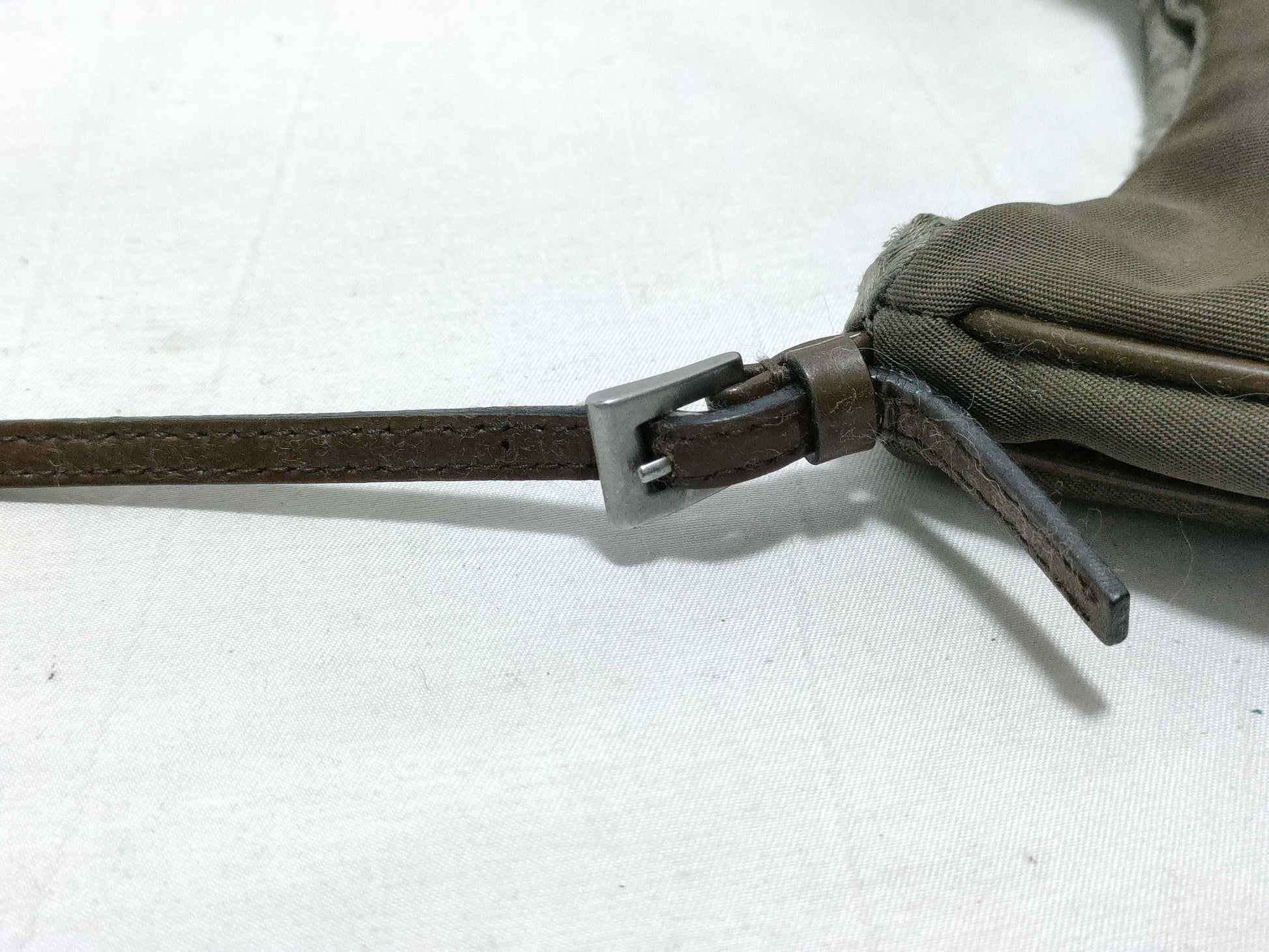 PRADA Nylon Khaki Nylon Shoulder Bag