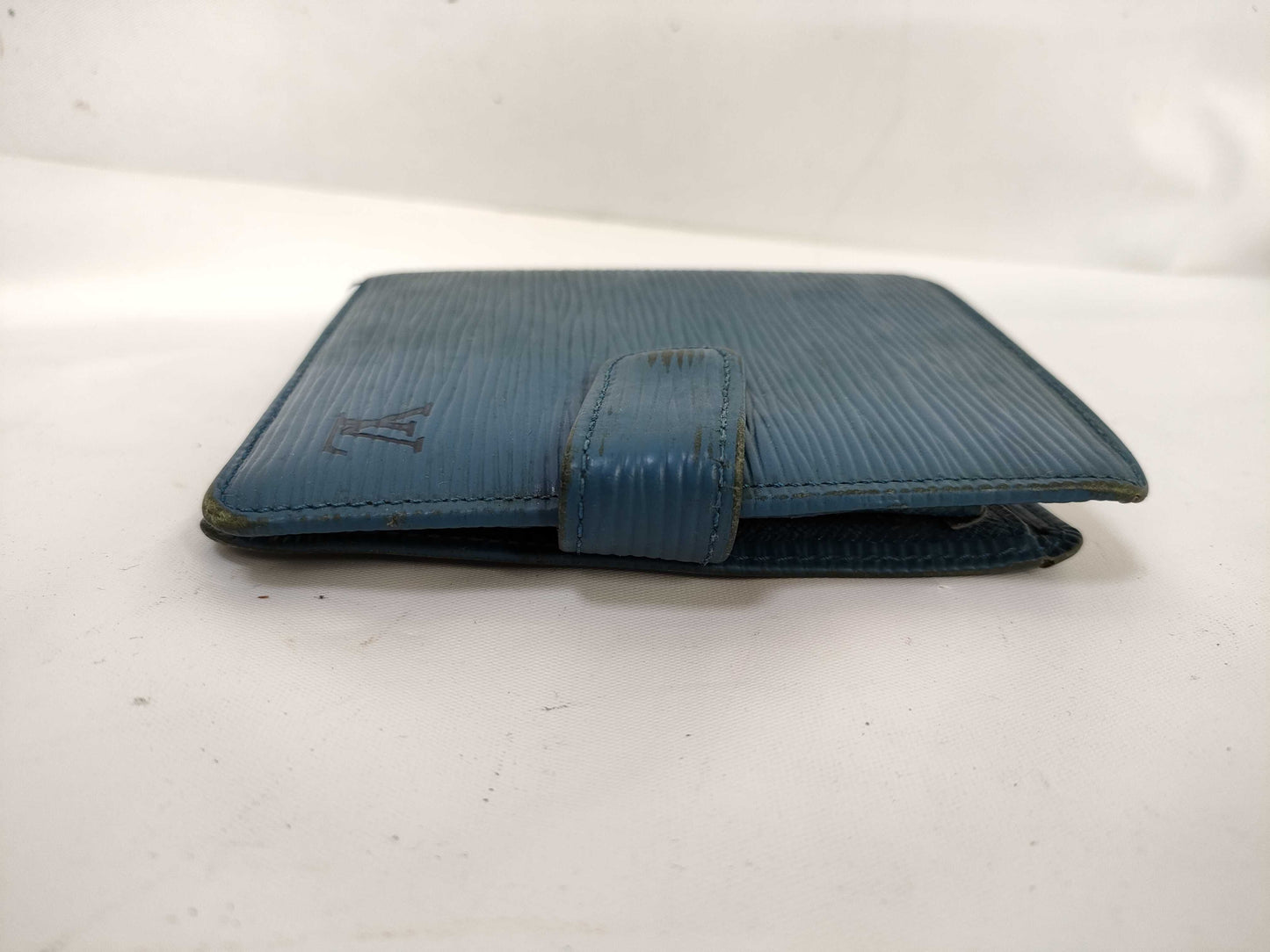 LOUIS VUITTON Epi Folding Wallet Blue Wallet