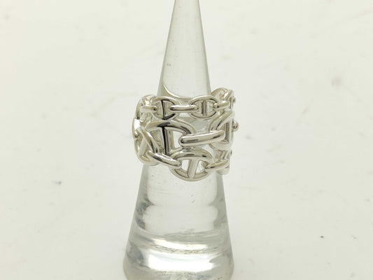 HERMES Chaine d'Ancre Anchaîne GM Ag925 with box Ring