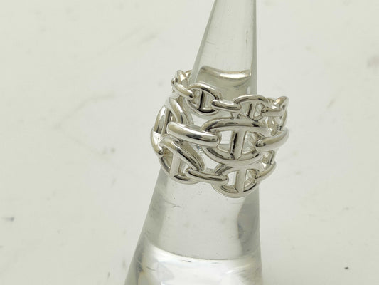 HERMES Chaine d'Ancre Anchaîne GM Ag925 with box Ring