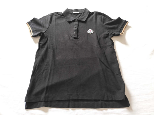 MONCLER Polo shirt, black, size S, T-shirt