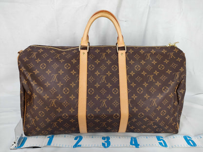 LOUIS VUITTON Monogram M41414 Keepall Bandouliere 55 ST Boston Bag 
