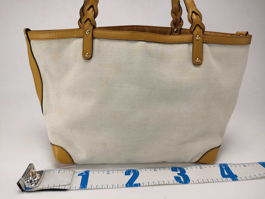 GUCCI Canvas x Leather Tote Bag Tote Bag