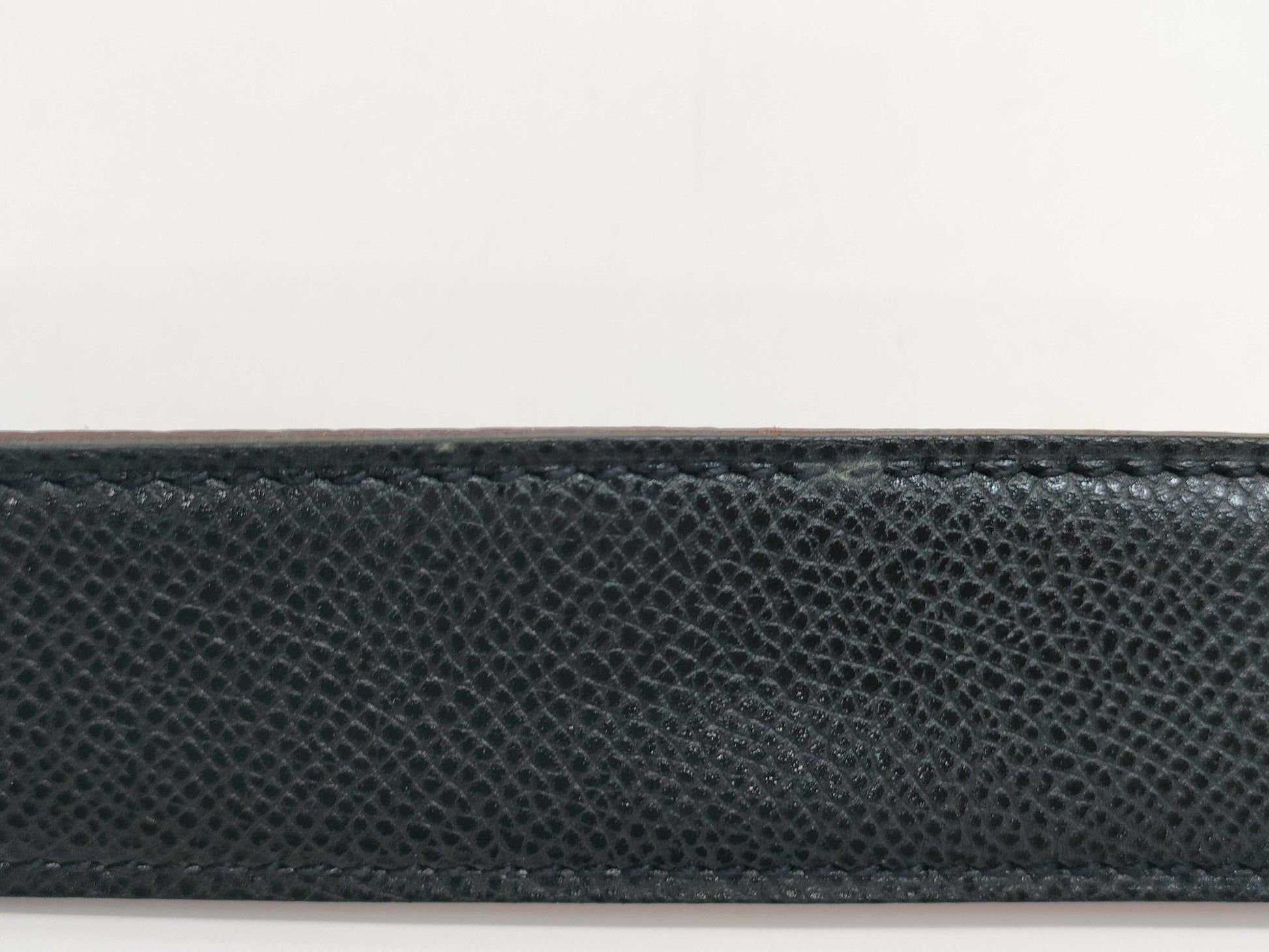 HERMES Constance Silver Hardware F 80 Black/Orange Belt