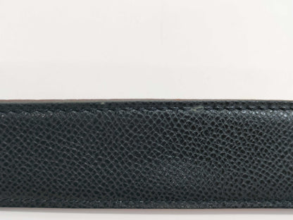 HERMES Constance Silver Hardware F 80 Black/Orange Belt