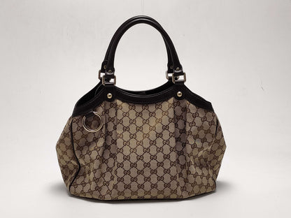 GUCCI GG Canvas Handbag 211944 Handbag