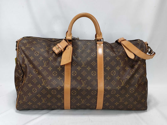 LOUIS VUITTON Monogram M41416 Keepall Bandouliere 55 Boston Bag