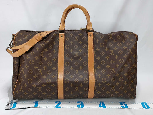 LOUIS VUITTON Monogram M41416 Keepall Bandouliere 55 Boston Bag