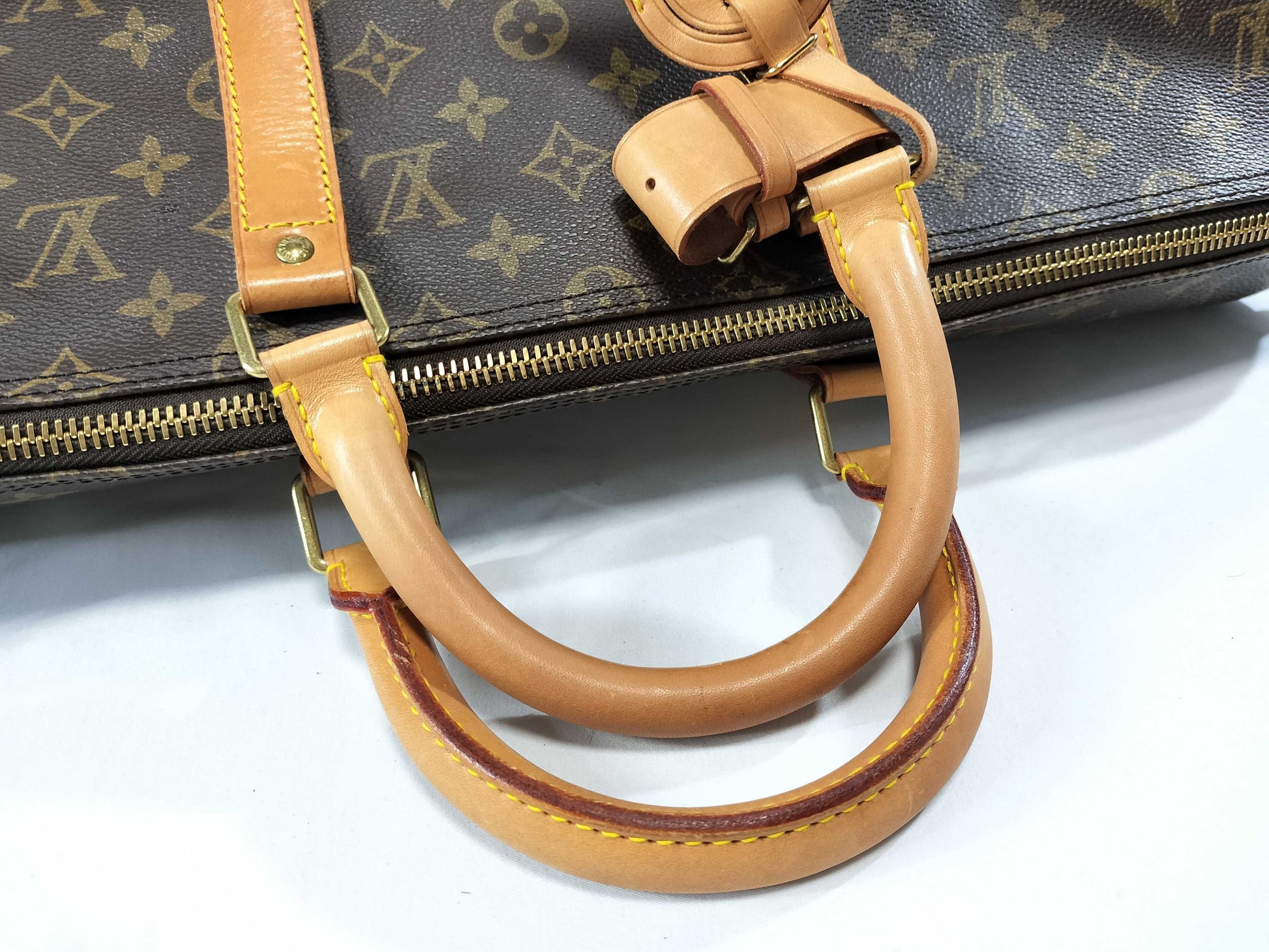 LOUIS VUITTON Monogram M41414 Keepall Bandouliere 55 Boston Bag