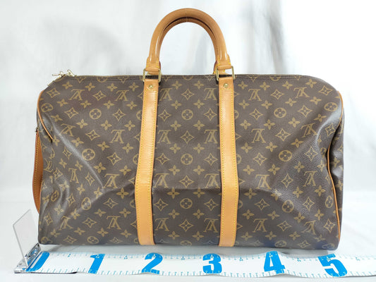 LOUIS VUITTON Monogram M41414 Keepall Bandouliere 55 Boston Bag