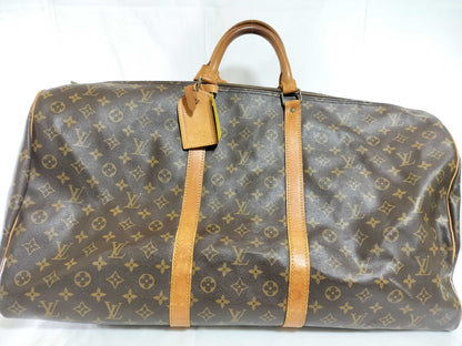 LOUIS VUITTON Monogram M41412 Keepall Bandouliere 60 Boston Bag