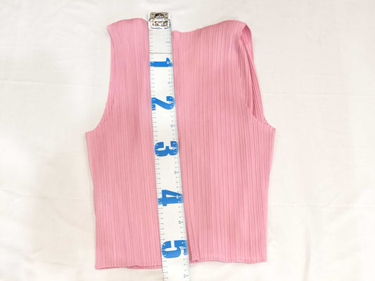 PLEATS PLEASE Issey Miyake Pleats Please Pleated Vest Pink Vest