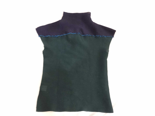 ISSEY MIYAKE Pleats Please High Neck Sleeveless Top