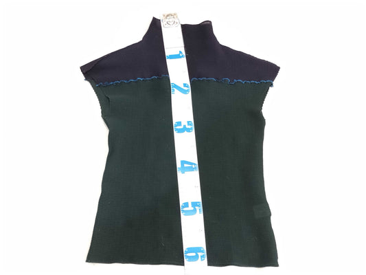 ISSEY MIYAKE Pleats Please High Neck Sleeveless Top