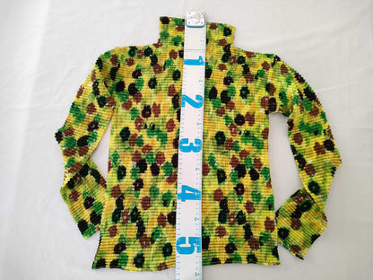 ISSEY MIYAKE Pleated All-Over Print Tops