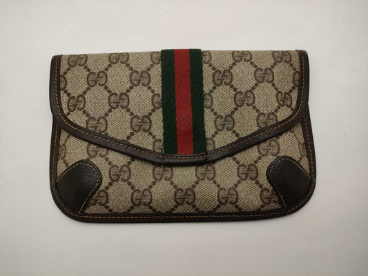 GUCCI Old GG Supreme Sherry Pouch