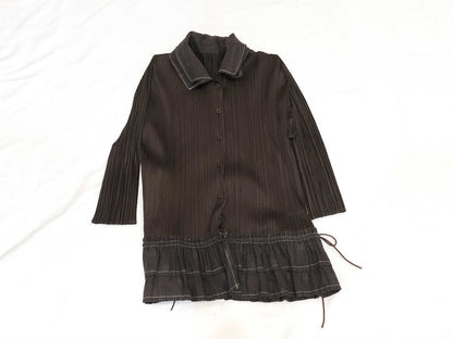 PLEATS PLEASE ruffle shirt