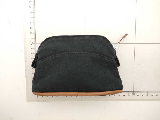 HERMES Bolide Pouch Mini Mini Canvas Black Pouch