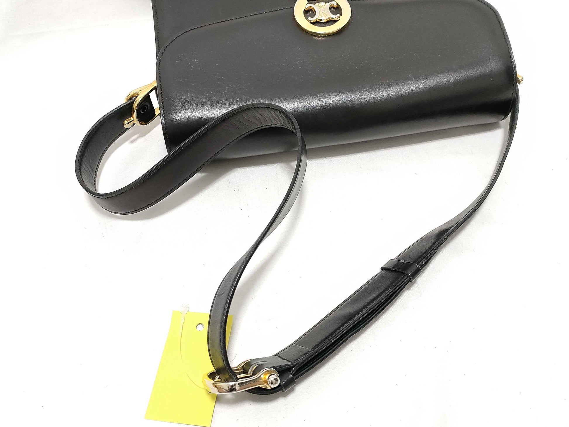 CELINE Triomphe Gold Hardware Shoulder Bag