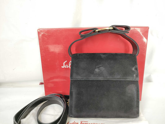 Salvatore Ferragamo Vara BC213104 2-way Suede Mini Handbag