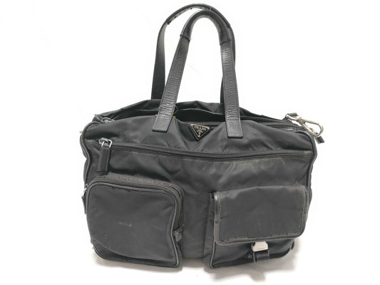 PRADA Nylon Black 2-Way Business Bag