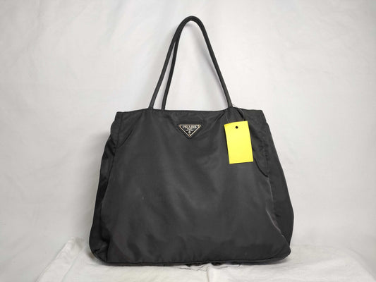 PRADA Nylon Hand Black Handbag