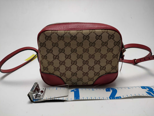 GUCCI GG Canvas 449413 Shoulder Bag Leather Shoulder Bag