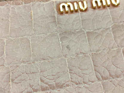 miu miu coin case/embossed coin case