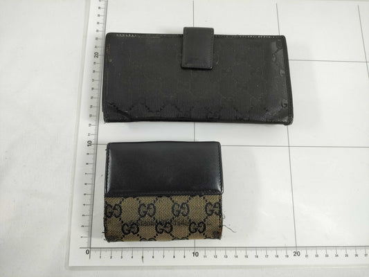 GUCCI Jackie Wallet Set of 2 Jackie GG Canvas Wallets