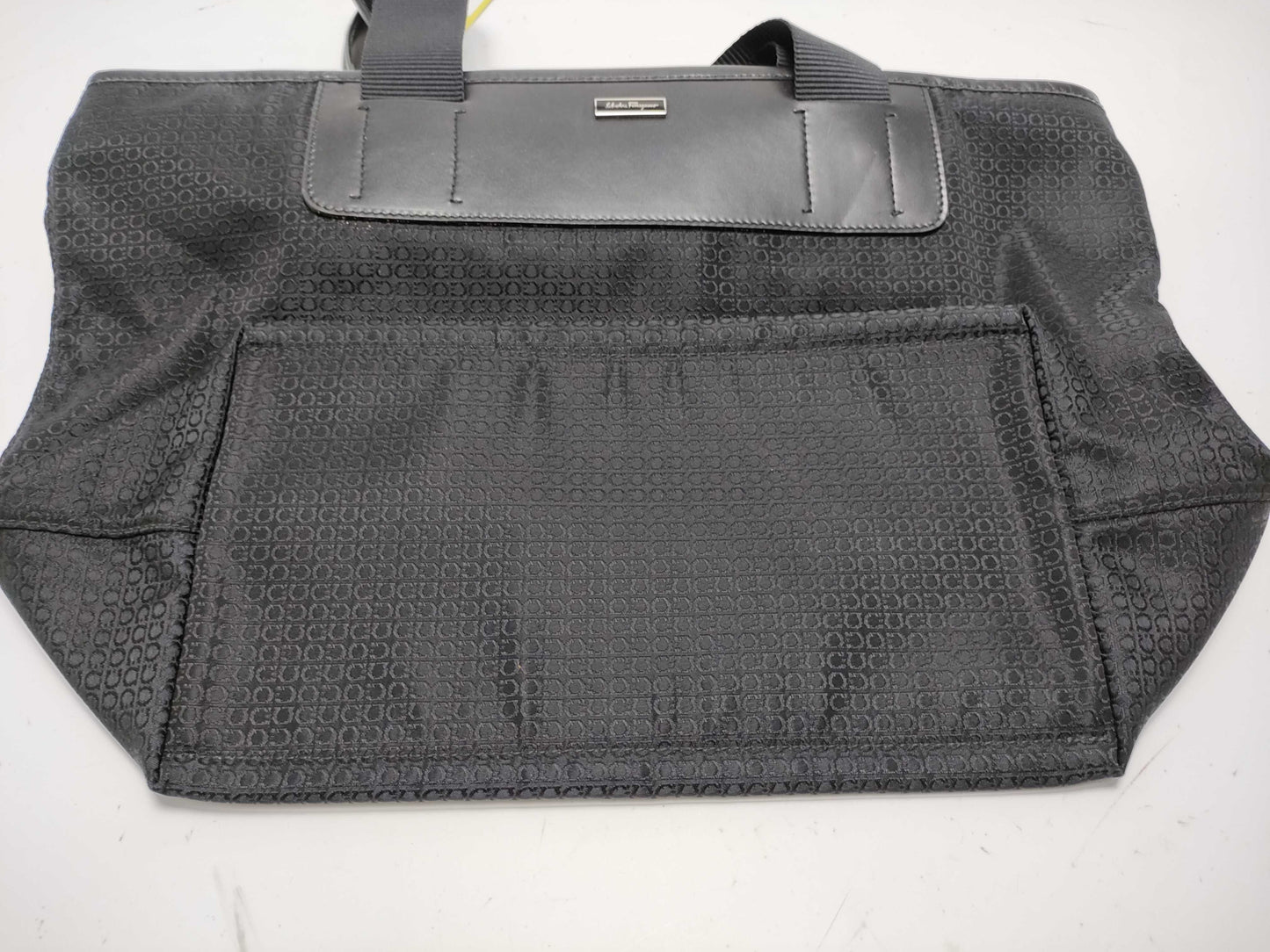 Salvatore Ferragamo Gancini Print Nylon Tote Bag