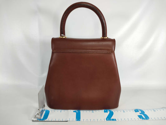 Salvatore Ferragamo Leather 2-Way Brown Handbag