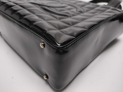 CHANEL Chocolate Bar Enamel Tote Bag