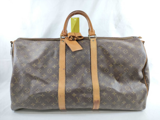 LOUIS VUITTON Monogram M41424 Keepall 55 Boston Bag