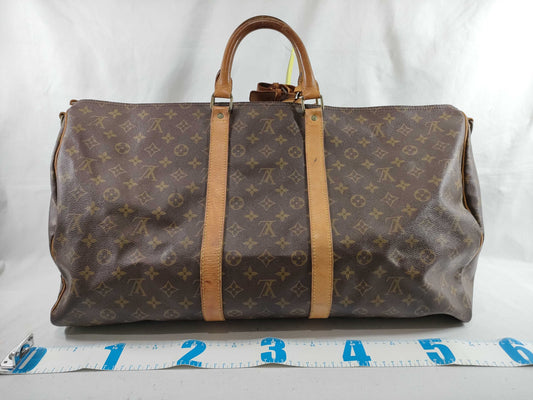 LOUIS VUITTON Monogram M41424 Keepall 55 Boston Bag