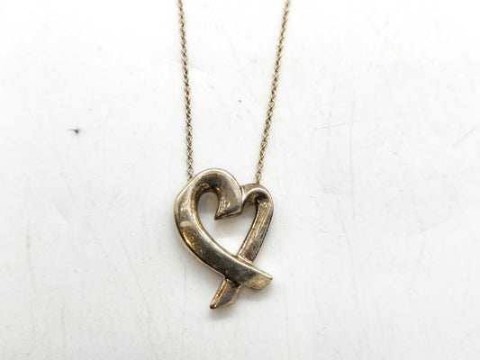 Tiffany & Co. Open Heart SV925 5.0g Necklace