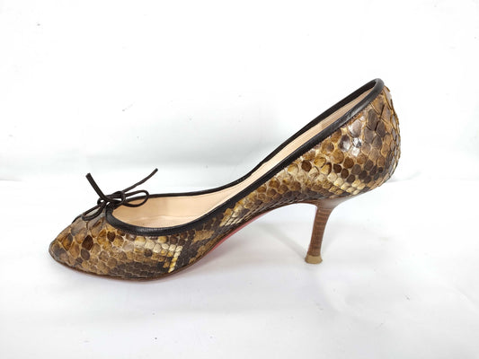 Christian Louboutin Ribbon Python Pumps Size 36