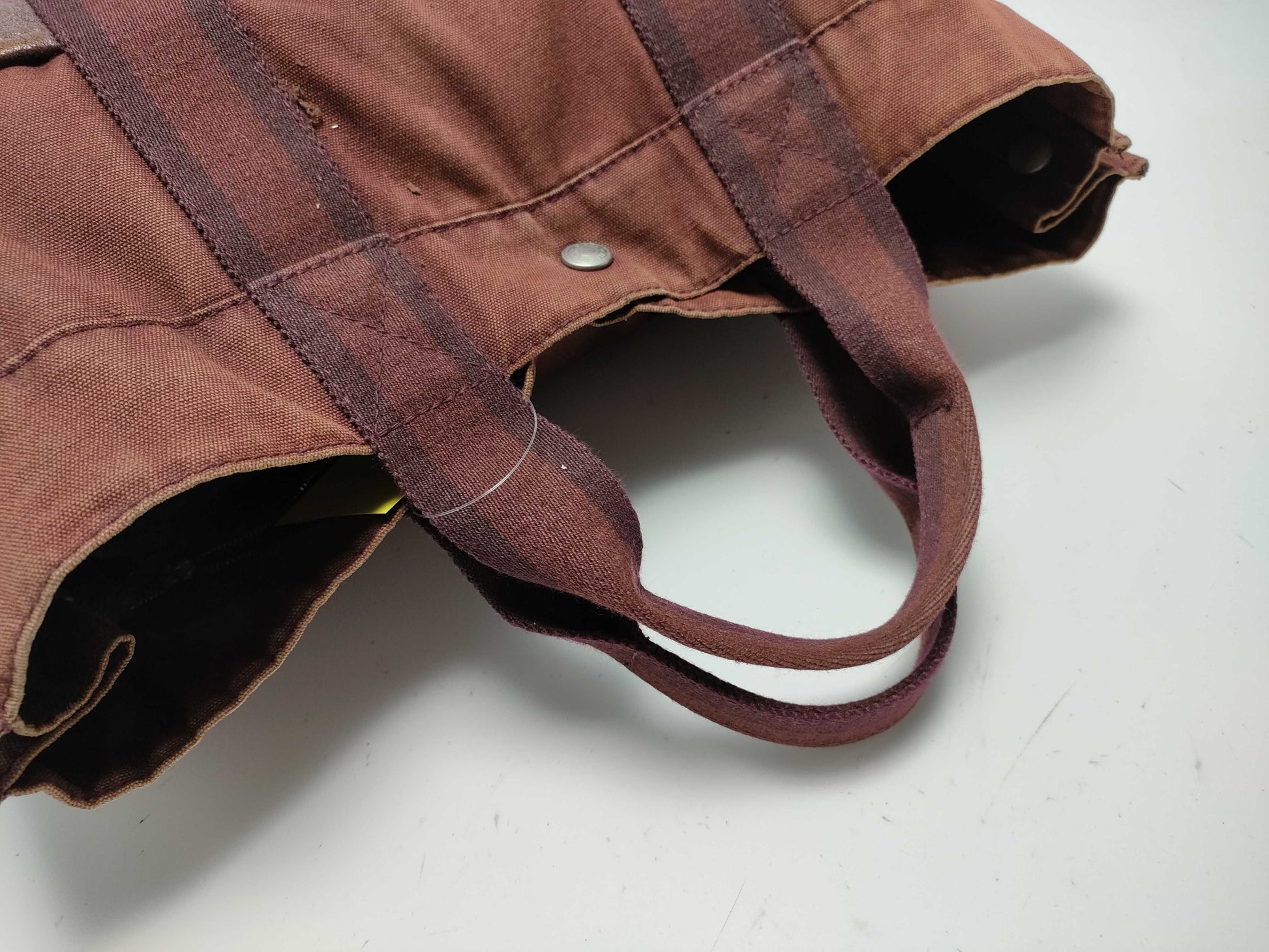 HERMES Foul Toe Half Leather Tote Bag