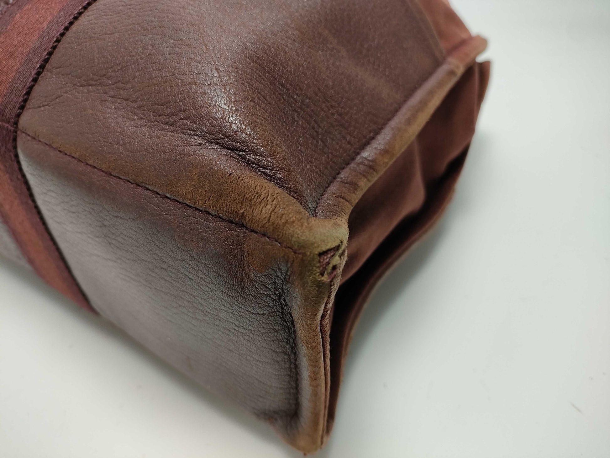 HERMES Foul Toe Half Leather Tote Bag