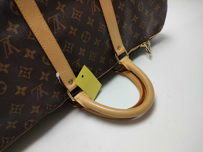 LOUIS VUITTON Monogram M41416 Keepall Bandouliere 50 Boston Bag with Missing Screws