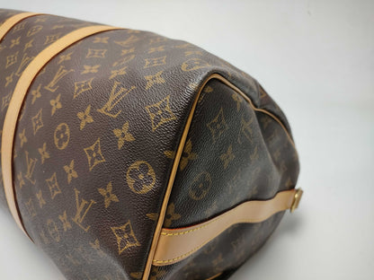 LOUIS VUITTON Monogram M41416 Keepall Bandouliere 50 Boston Bag with Missing Screws