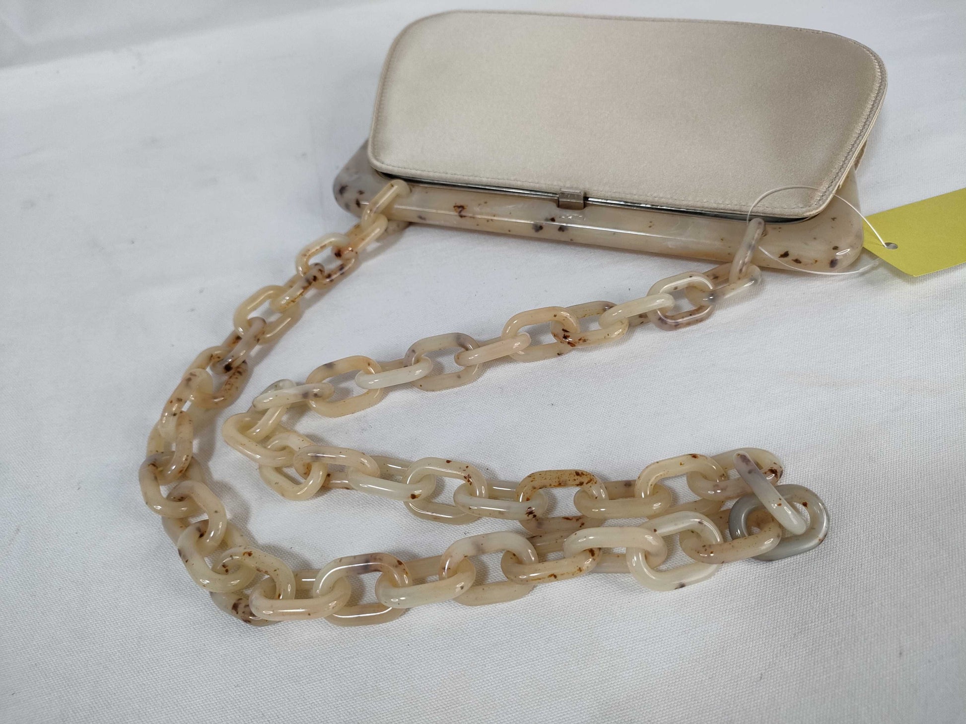 PRADA Nylon Clasp Pouch Chain Shoulder Bag