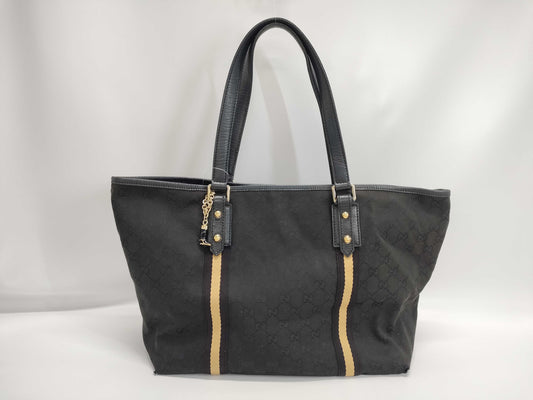 GUCCI GG Canvas Sherry Line Tote Bag/139260