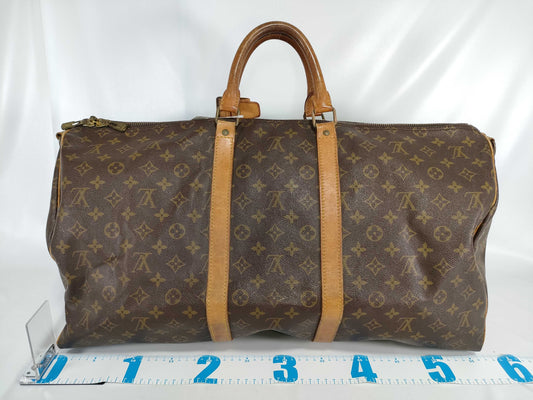 LOUIS VUITTON Monogram M41414 Keepall Bandouliere 55 Boston Bag