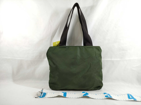 PRADA Nylon Sport Mini Tote Bag Green Handbag