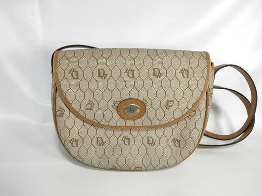 Dior PVC Leather Honeycomb Shoulder Bag