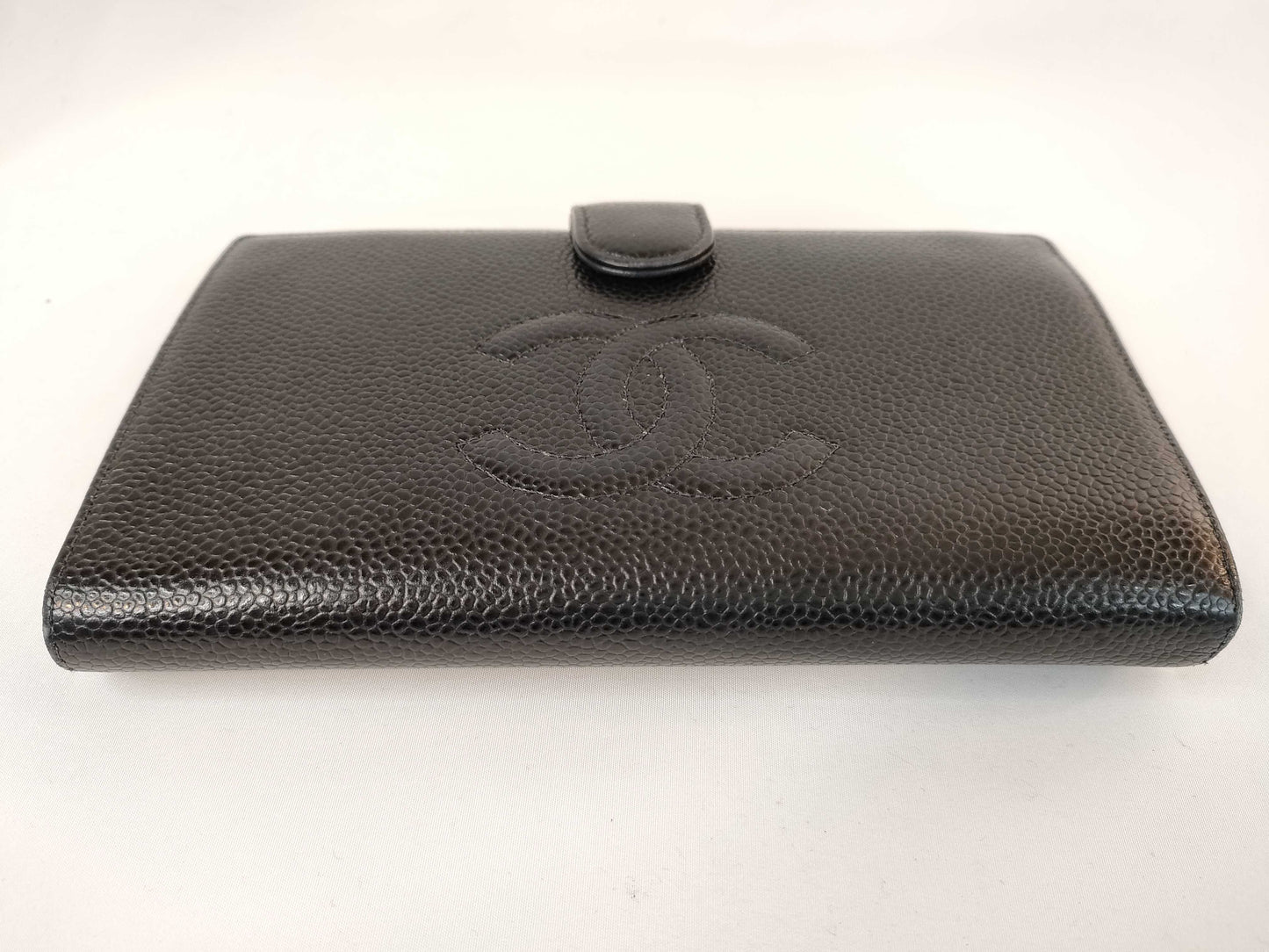 CHANEL Caviar Leather Clasp Long Wallet