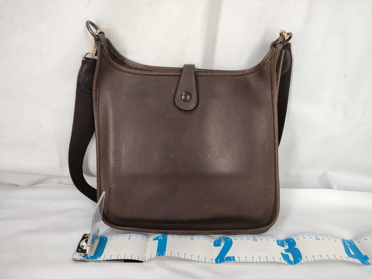 HERMES Evelyn I □G Brown Shoulder Bag