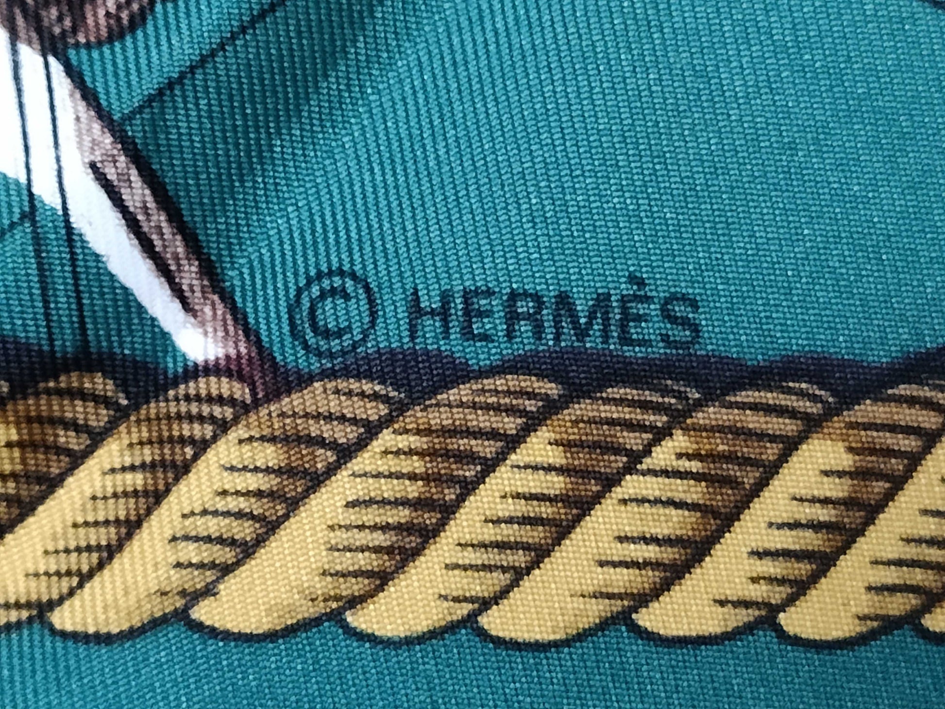 HERMES Carré 90 Marine et Cavalerie Scarf