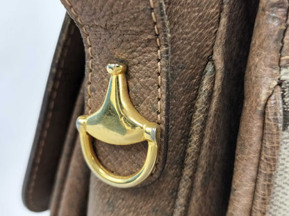 GUCCI GG Canvas Second Bag Shoulder Bag