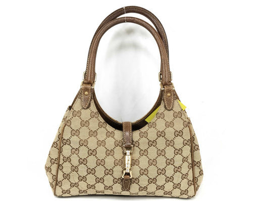GUCCI GG Canvas Jackie One-Shoulder Handbag